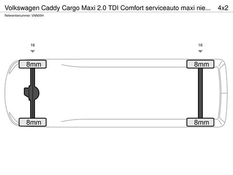 Volkswagen Caddy Cargo Maxi 2.0 TDI Comfort serviceauto maxi nieuwstaat
