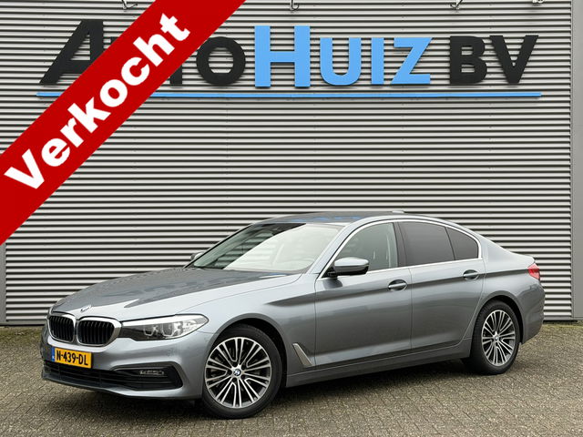 BMW 5 Serie - 520i Sport Line Executive Leer Head-Up Display Achteruitrijcamera Stoelverwarming Trekhaak