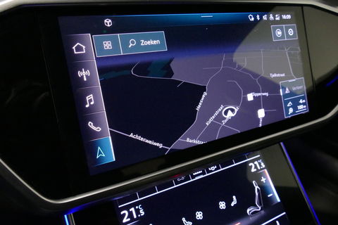 Audi A6 Avant 55 TFSI e quattro Competition / S Line / RS6 look Diffuser / Maxton Design Bodykit V.2 / HD Matrix LED-koplampen / Ambienteverlichting / Stuurwiel- & stoelverwarming / 21'' LMV / Apple Carplay - Android Auto / Trekhaak (zwenkbaar) / Elektr. bedienba