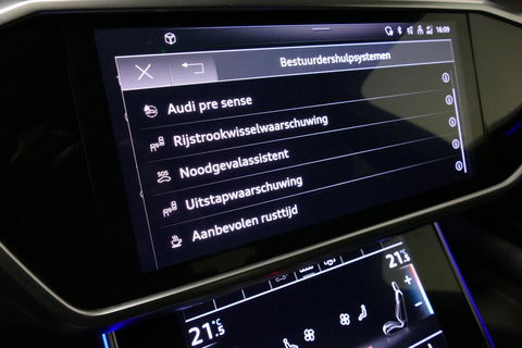 Audi A6 Avant 55 TFSI e quattro Competition / S Line / RS6 look Diffuser / Maxton Design Bodykit V.2 / HD Matrix LED-koplampen / Ambienteverlichting / Stuurwiel- & stoelverwarming / 21'' LMV / Apple Carplay - Android Auto / Trekhaak (zwenkbaar) / Elektr. bedienba