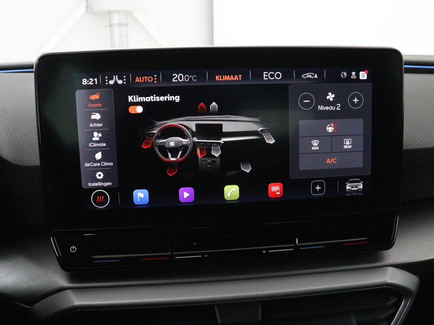 SEAT Leon 1.4 TSI eHybrid PHEV FR | Stoelverwarming | Adaptive cruise | Navigatie | Sfeerverlichting | Stuurverwarming | Full LED | Sportstoelen | Side Assist | Parkeerhulp | Plug In