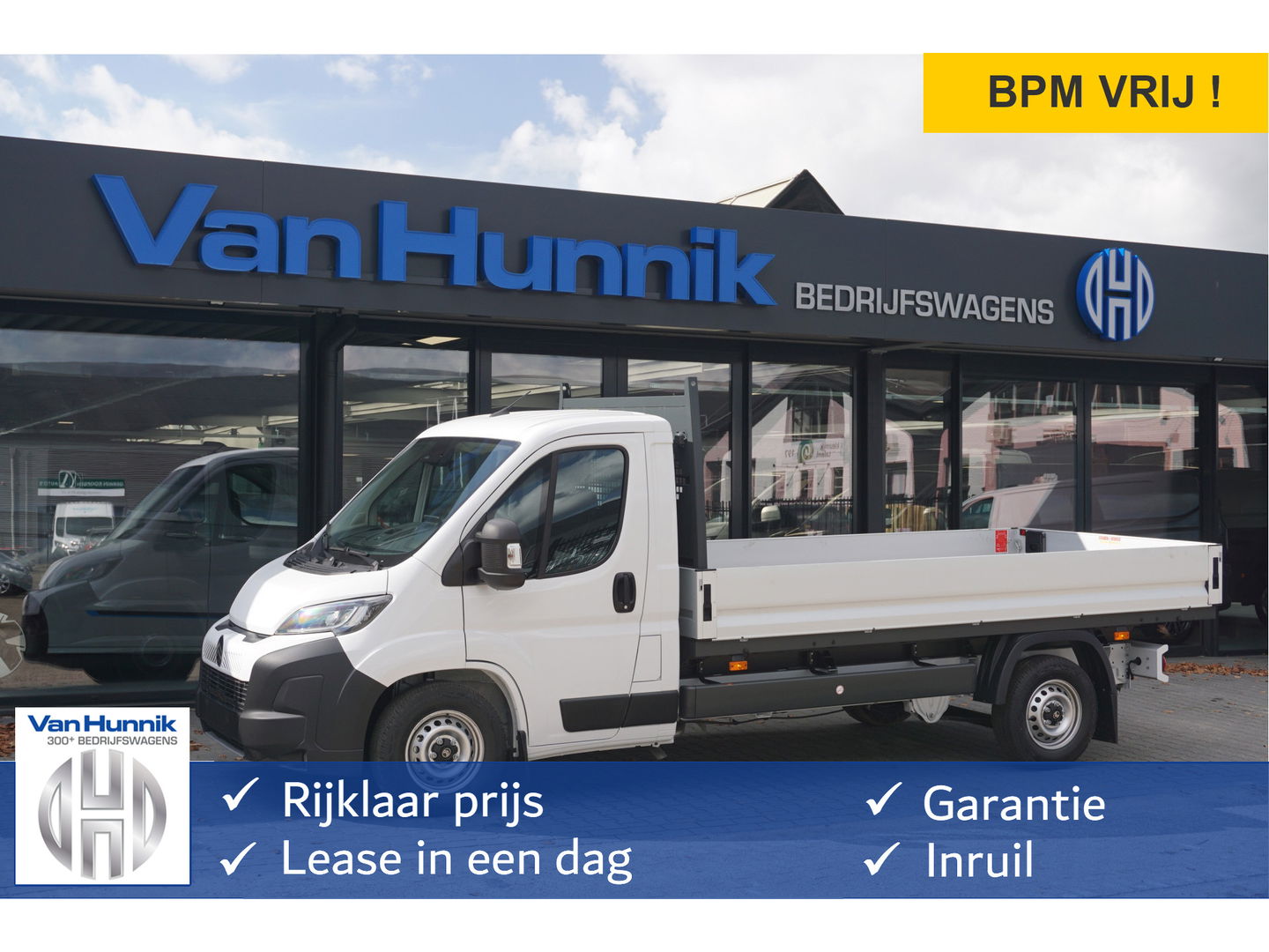 Citroën Jumper 35 Heavy 2.2 180PK Open laadbak L3 Automaat BPM VRIJ!! Clima, Navi, Camera LED koplampen, Trekhaak!! NR. CM01*