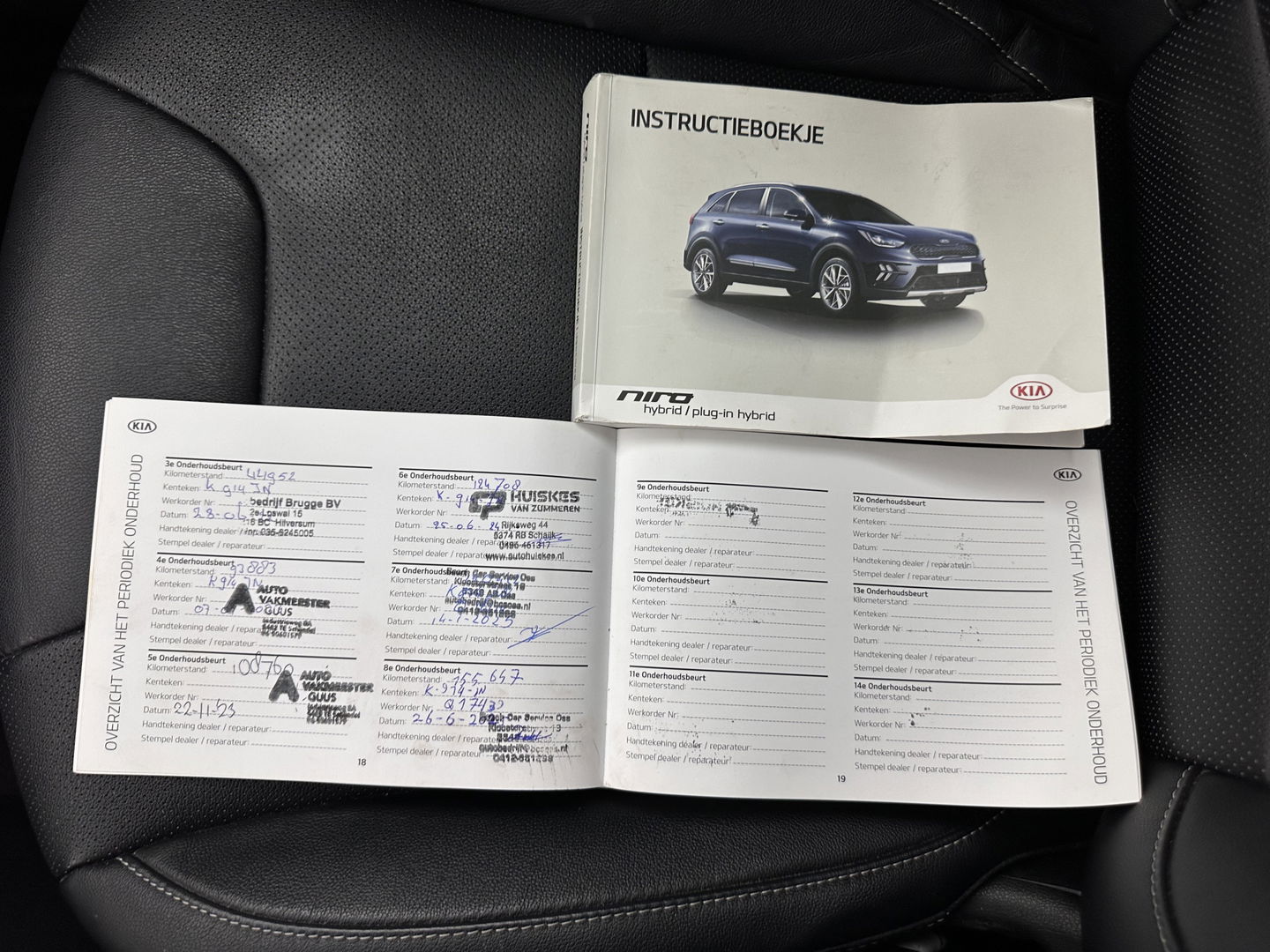 Kia Niro 1.6 GDi Hybrid DynamicPlusLine (INCL.BTW) Aut. *LEATHER | FULL-LED | ADAPTIVE-CRUISE | BLIND-SPOT | HEATED-COMFORTSEATS | CAMERA | KEYLESS | AMBIENT-LIGHT | NAVI-FULLMAP | 16''ALU | TOWBAR*