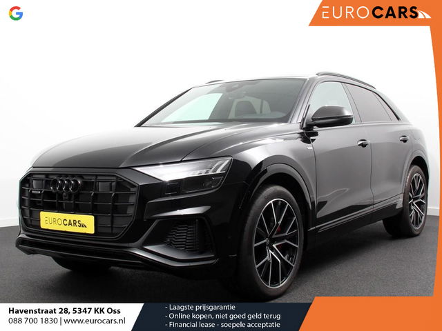 Audi Q8 - 55 TFSI e quattro Pro Line S Competition Plus | Leder | Carbon Pack | LED | Adaptief cruise control | 381 PK | Navigatie | Climate control | 360* camera | Elektrische achterklep