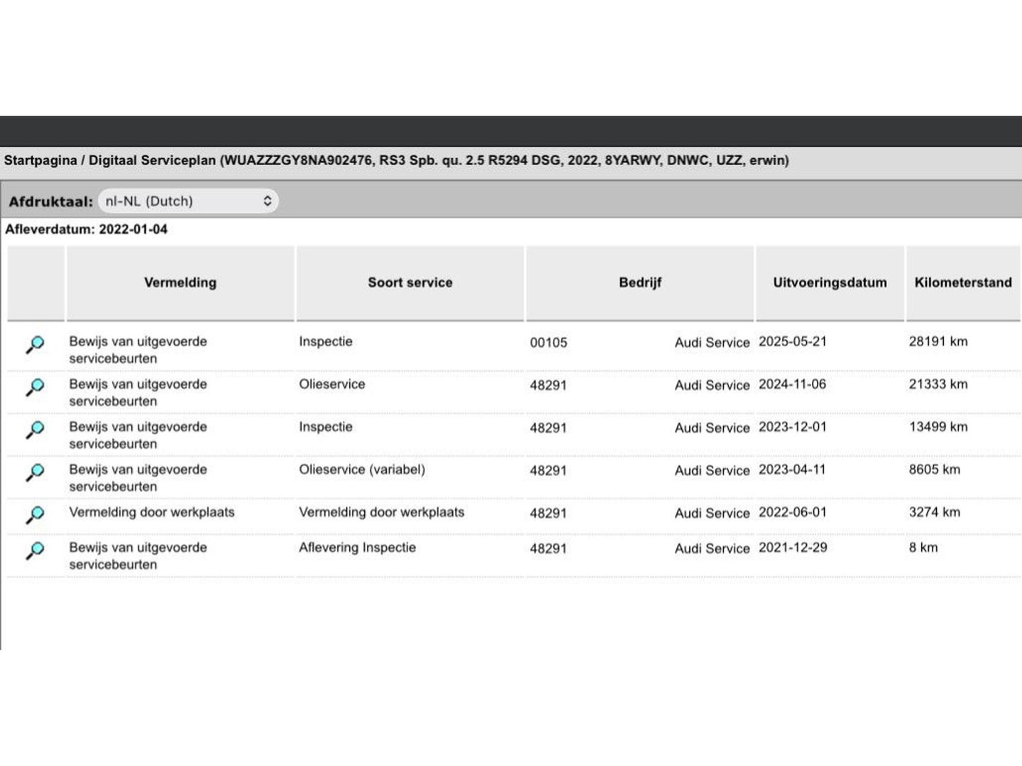 Audi RS3 2.5 TFSI RS 3 QUATTRO PANO KEYLESS CAMERA RS ZETELS