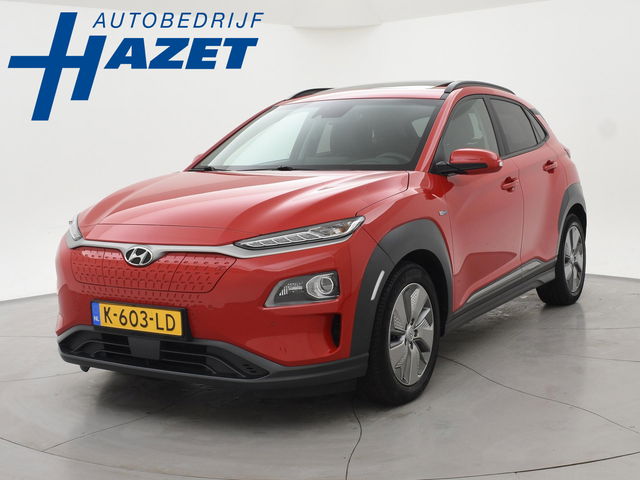 Hyundai Kona - EV PREMIUM SKY 64 KWH + SCHUIFDAK | LEDER | STOELVENTILATIE | STUURVERW. | STOELVERW.