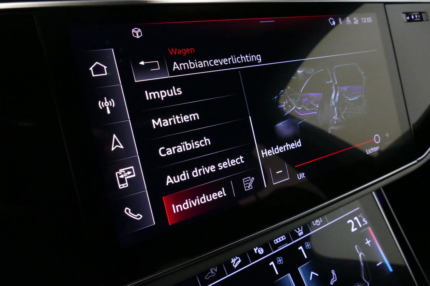 Audi Q7 55 TFSI e quattro Pro Line / S Line / Panoramadak / Matrix Laser koplampen / Elektr. verstelbare voorstoelen / Luchtvering / HUD / Stoelverwarming voor + achter / Apple Carplay - Android Auto / Bang&Olufsen Sound / 22'' LMV / Elektr. wegklapbare trekhaak 