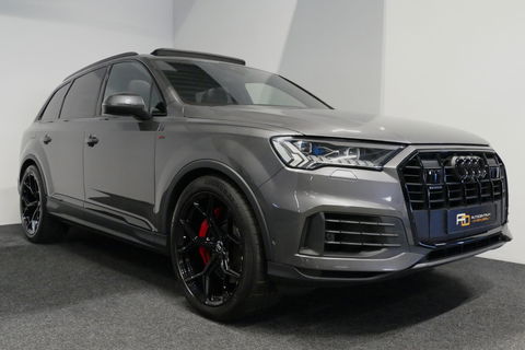 Audi Q7 55 TFSI e quattro Pro Line / S Line / Panoramadak / Matrix Laser koplampen / Elektr. verstelbare voorstoelen / Luchtvering / HUD / Stoelverwarming voor + achter / Apple Carplay - Android Auto / Bang&Olufsen Sound / 22'' LMV / Elektr. wegklapbare trekhaak 