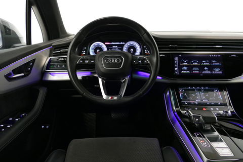 Audi Q7 55 TFSI e quattro Pro Line / S Line / Panoramadak / Matrix Laser koplampen / Elektr. verstelbare voorstoelen / Luchtvering / HUD / Stoelverwarming voor + achter / Apple Carplay - Android Auto / Bang&Olufsen Sound / 22'' LMV / Elektr. wegklapbare trekhaak 