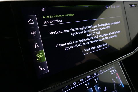 Audi Q7 55 TFSI e quattro Pro Line / S Line / Panoramadak / Matrix Laser koplampen / Elektr. verstelbare voorstoelen / Luchtvering / HUD / Stoelverwarming voor + achter / Apple Carplay - Android Auto / Bang&Olufsen Sound / 22'' LMV / Elektr. wegklapbare trekhaak 