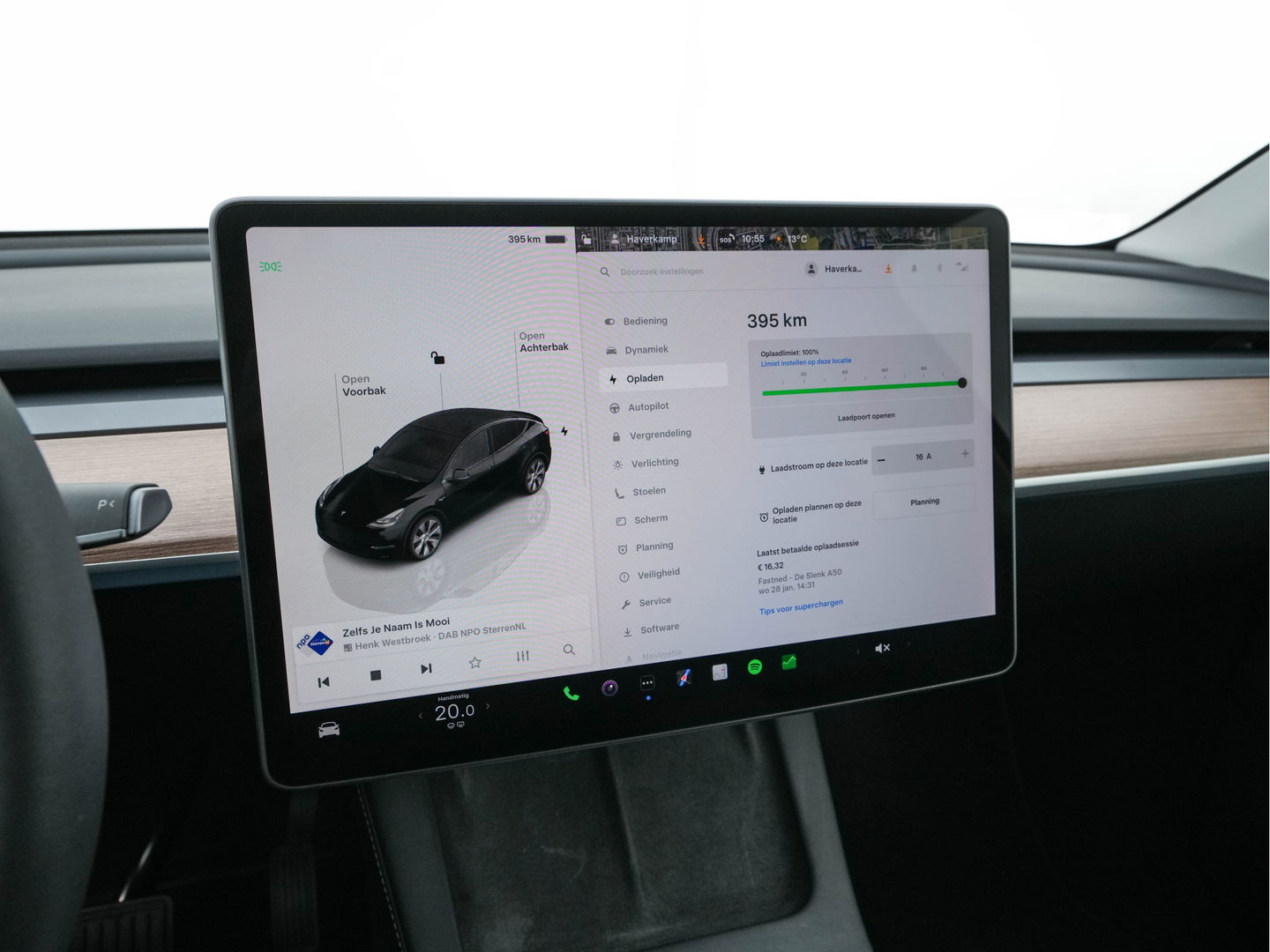 Tesla Model Y RWD 58 kWh [ 3-Fase-11kW ] {SOH-93%} (INCL-BTW) Aut. *HEATPUMP | PANO | LEATHER | AUTO-PILOT | NAVI-FULLMAP | MATRIX-LED | KEYLESS | CAMERA | DAB+ | HEATED-COMFORTSEATS | PRIVACYGLASS | TOPVIEW | 19''ALU*