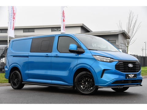 Ford Transit Custom 300 2.0 TDCI L2H1 Limited DC PB Edition Virtual, Cruise, Carplay, 2 x Schuifdeur, LED, 136pk, Automaat, Stuurverwarming, Stoelverwarming, Uniek!