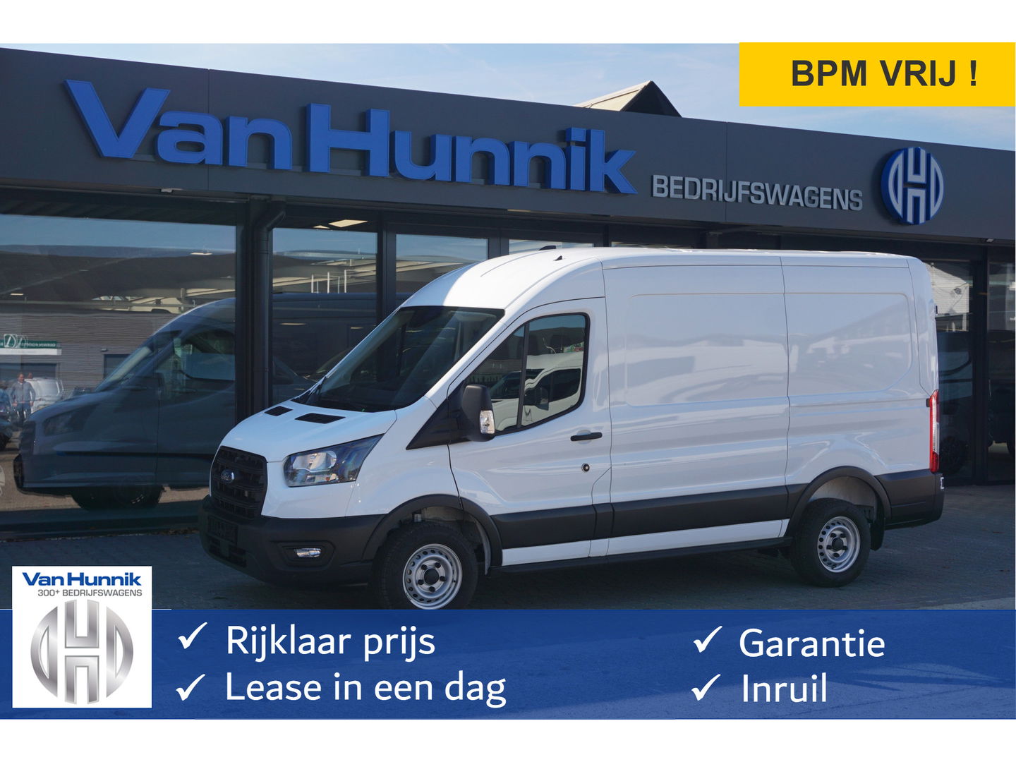 Ford Transit 290M 105PK L2H2 BPM VRIJ!! Airco, PDC, Bluetooth! NR. J365*