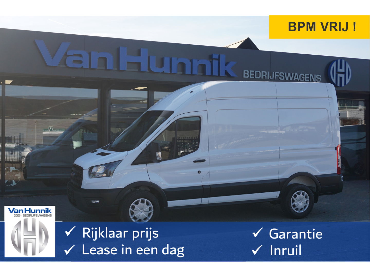 Ford Transit 310M 130PK Trend L2H3 BPM VRIJ!! Airco, Cruise, Camera!! NR. J448