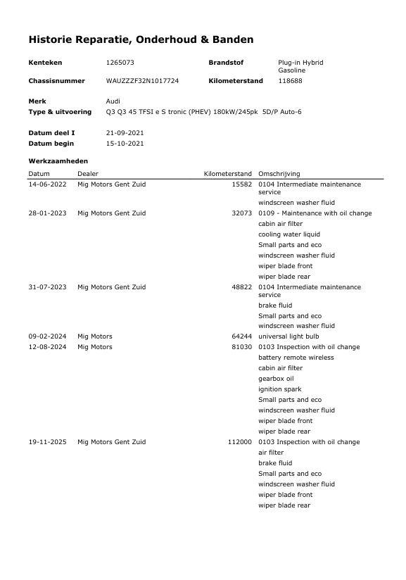 Audi Q3 45 TFSI e edition AUTOMAAT / PLUG IN HYBRID / STOELVERWARMING / LEER / VIRTUAL COCKPIT / CRUISE CONTROLE / DEALER ONDERHOUDEN
