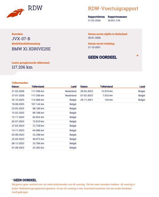 BMW X1 xDrive25e Executive CAMERA / CARPLAY / HEAD UP DISPLAY / LEDER / LED / CRUISE CONTROLE / STOELVERWARMING