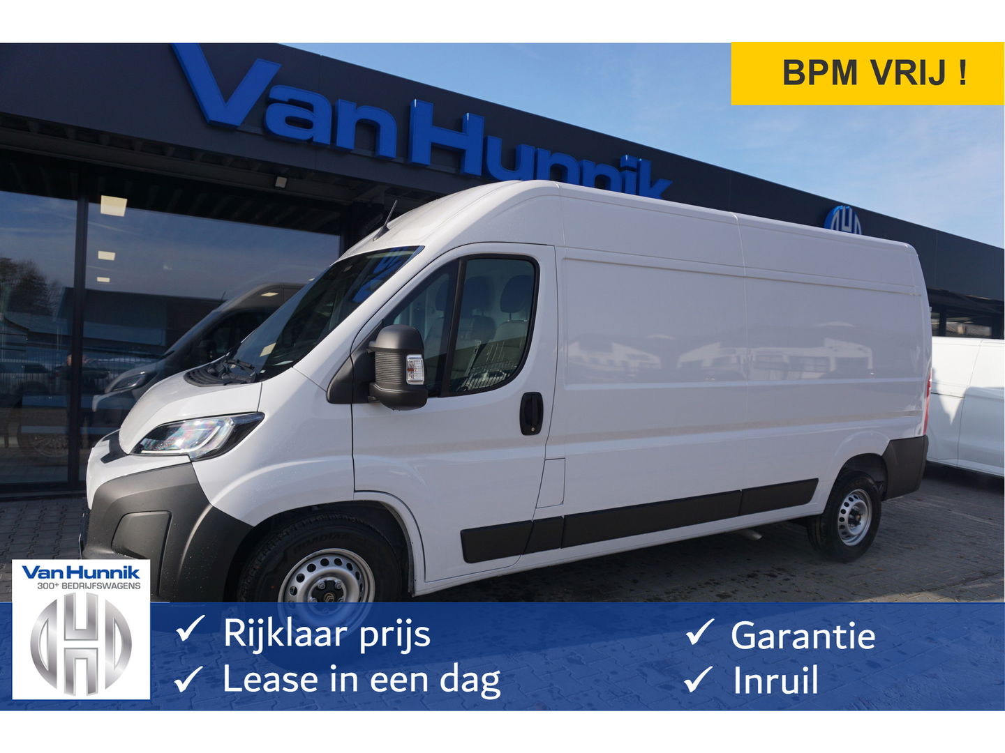 Citroën Jumper 35 2.2 140PK L3H2 BPM VRIJ!! 10" Navi, Climate, Camera, 270º Deur!! NR. J420*