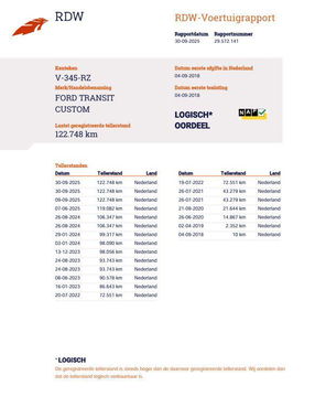 Ford Transit Custom 320 2.0 TDCI L2H2 Trend AIRCO / CRUISE CONTROLE / VERHOOGD / N.A.P / EURO 6