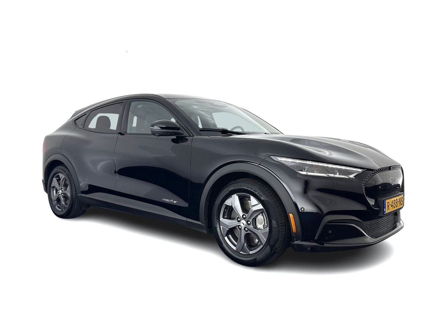 Ford Mustang Mach-E RWD 75 kWh [ 3-Fase ] {SOH-84%} (INCL.BTW) *LEATHER | FULL-LED | DAB | DIGI-COCKPIT | KEYLESS | NAVI-FULLMAP | CARPLAY | HEATED-COMFORTSEATS | TOPVIEW | ADAPTIVE-CRUISE | PRIVACY-GLASS | 18'' ALU*