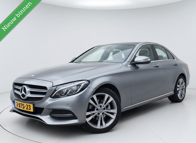 Mercedes-Benz C-Klasse - 180 Airco Cruise Leer Navi Led NL Auto 14 Nieuw Model Vol Opties Dealer Onderhouden