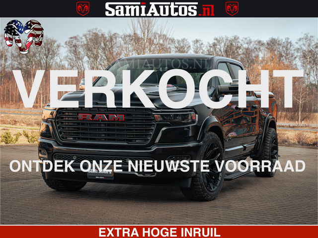 Dodge Ram 1500 - Night Premium | Full Option | De Meest Luxe Pick-Up in zijn Klasse | Comfortabele Dubbele Cabine met Royale 5 Zitplaatsen | BPM vrij | Nu Leverbaar uit Voorraad | Voorraad Nr 2200 - 0886