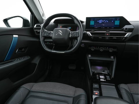 Citroën Ë-C4 Feel 50 kWh [ 3-Fase-11kW ] (INCL-BTW) *PANO | HEAD-UP | LEATHER-FABRIC | FULL-LED | DIGI-COCKPIT | BLINDSPOT | CARPLAY | COMFORT-SEATS | ECC | LANE-ASSIST | KEYLESS | PDC | CRUISE | DAB  | CCS-FASTLOADER | 18''ALU*