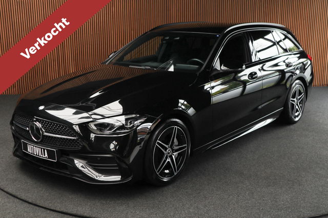 Mercedes-Benz C-Klasse - Estate 180 AMG Line Panodak Navi Leer Camera Nightpack PTS Ambient Elektr. achterklep Elektr. uitklapbare trehaak PTS LM velgen BTW auto!