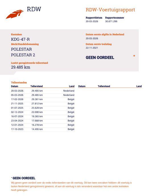 Polestar 2 Standard Range Single Motor 63kWh CAMERA / KEYLESS / NAVI