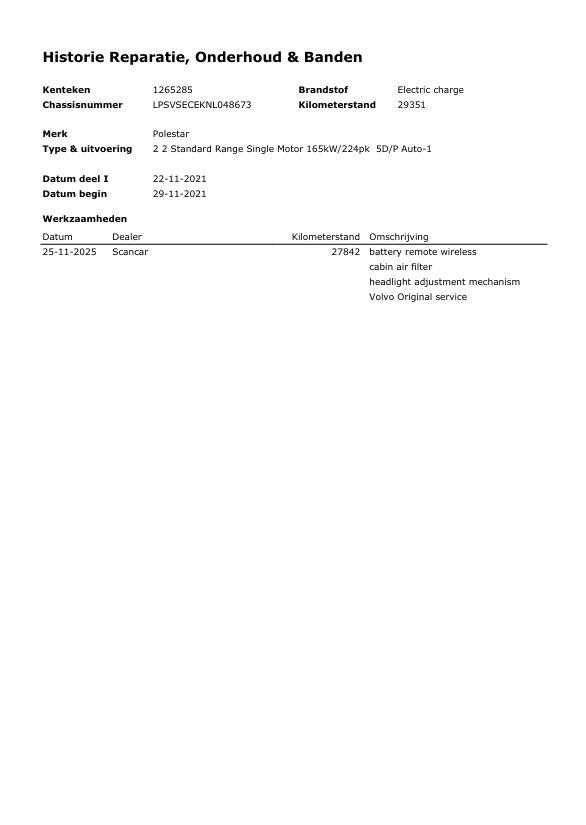 Polestar 2 Standard Range Single Motor 63kWh CAMERA / KEYLESS / NAVI