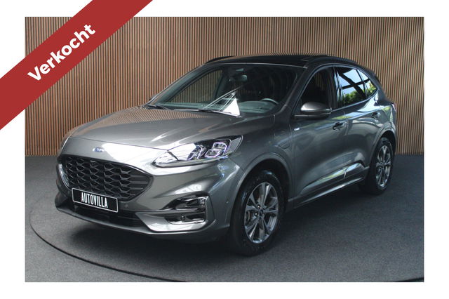 Ford Kuga - 2.5 PHEV ST-Line X Panodak Leder Navi 360 ACC PDC Stuurverwarming Stoelverwarming voor & achter Climate LM velgen BTW auto