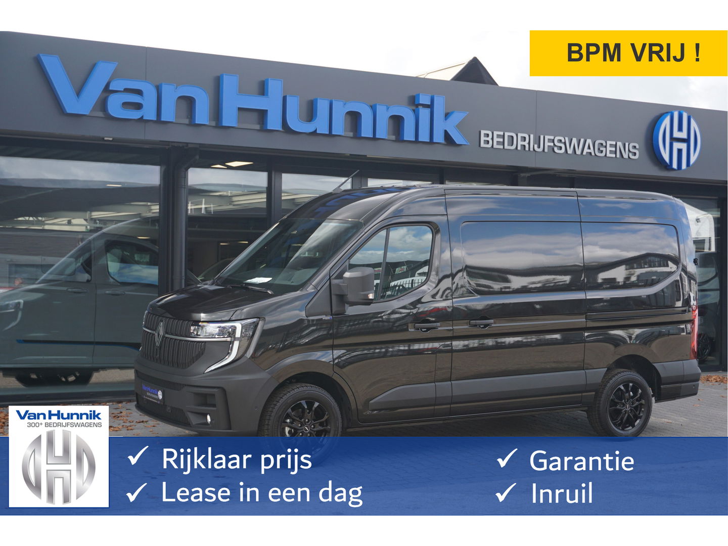 Renault Master T35 170PK L2H2 Black Edition BPM VRIJ!! 10" R-Link Navi, Camera, LED, 17" LM Velgen!!!! Nr. 856