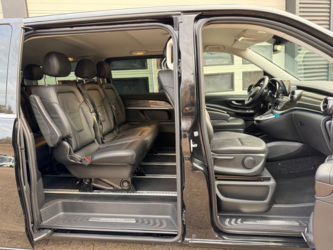 Mercedes-Benz EQV 300 90kWh SoH 97,1 % L3 Extra Lang - 8 Zits - Leder - elc. Schuif