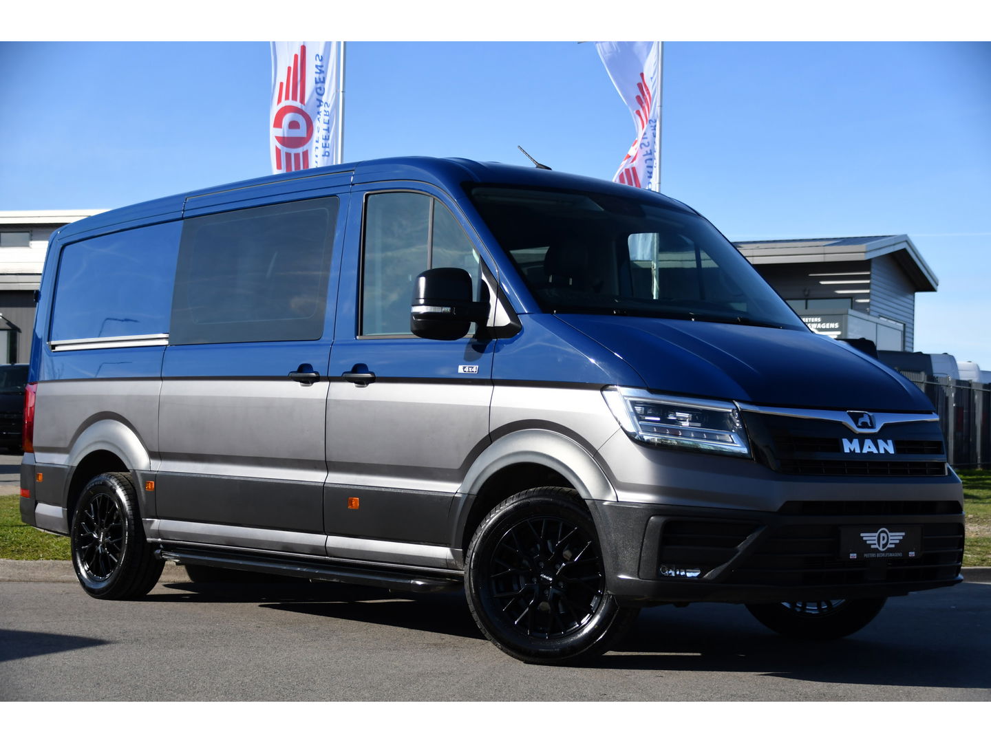 MAN TGE 3.180 35 2.0 L3H2 4x4 DC Cruise, Camera, Carplay, LED, Voorruit verwarming, Multimedia, 177pk, Automaat, Uniek!