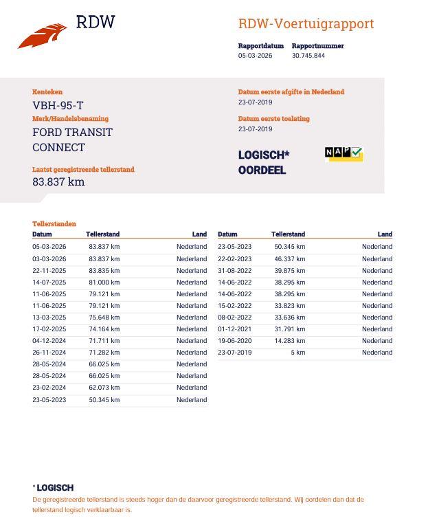 Ford Transit Connect 1.5 EcoBlue L2 Ambiente AIRCO / CRUISE CONTROLE / IMPERIAL / TREKHAAK