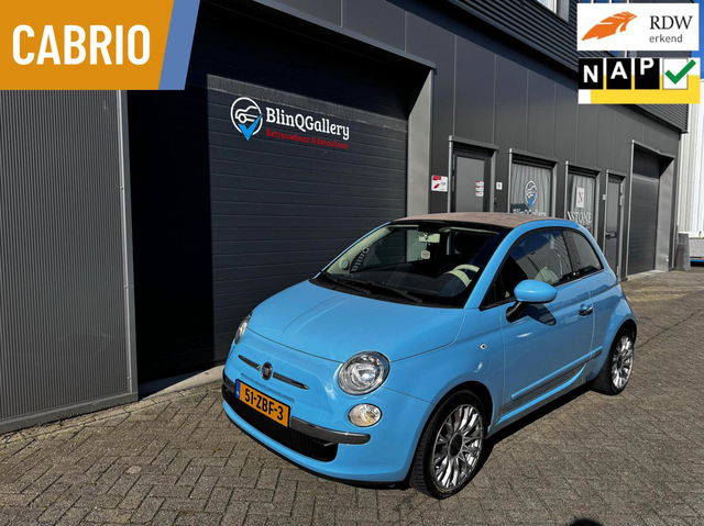 Fiat 500 - 0.9 TwinAir Lounge | Cabrio | Sensors | Leer
