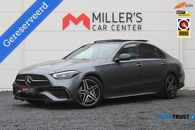 Mercedes-Benz C-Klasse - 200 AMG DEALER OH PANO CAM MEMORY SFEERVERLICHTING