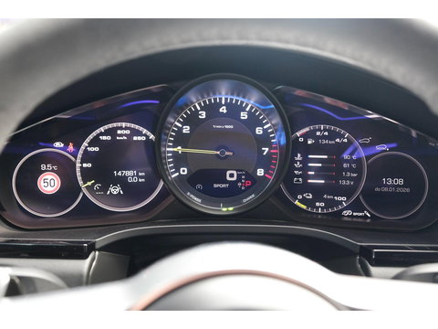 Porsche Cayenne Coupé 3.0 E-Hybrid 462PK Krijtgrijs SportDesign Luchtvering *SOH 82%* Lightweight Package Carbon Dak 4-wielsturing NLauto