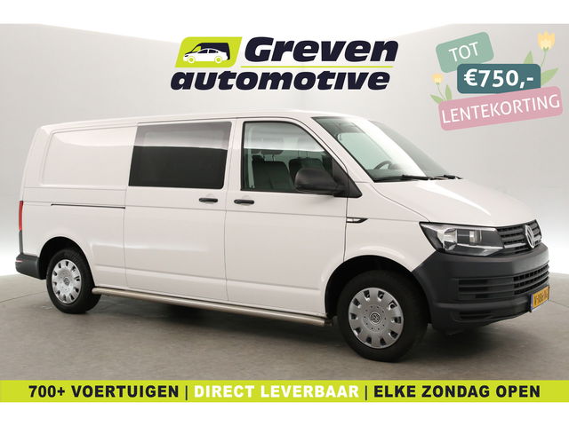 Volkswagen Transporter - 2.0 TDI L2H1 | 62dKM | DC | 6 Zits | Airco | Trekhaak | Elektrpakket