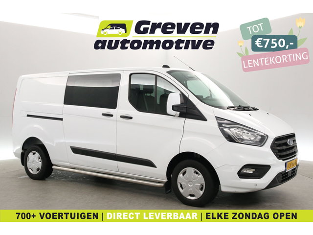 Ford Transit Custom - 2.0 TDCI L2H1 | DC | 6 Zits | Airco | Cruise | Carplay | Trekhaak | Navi | Parkeersens.
