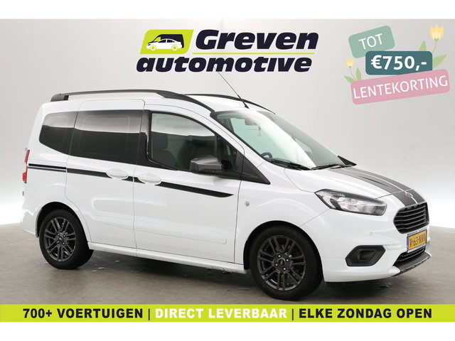Ford Transit Courier - 1.5 TDCI Sport 100PK 6-bak | 2xSchuifdeur | Airco | Camera | Carplay | Striping | Stoelverw.