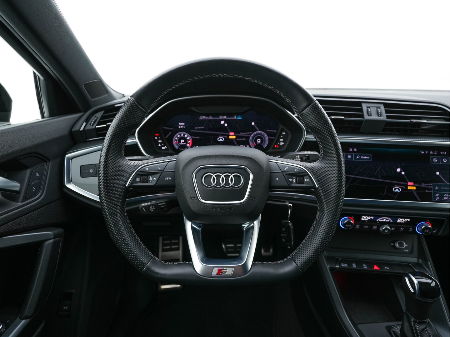 Audi Q3 Sportback 35 TFSI S-Line Edition (INCL-BTW) Aut. *LEATHER | FULL-LED | ADAPTIVE-CRUISE | DIGI-COCKPIT | NAVI-FULLMAP | CAMERA | DAB | AMBIENTLIGHT | PRIVACYGLASS | SHIFTPADDLES | ECC | PDC | 20''ALU*