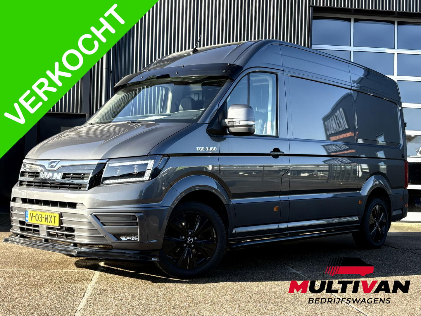 MAN TGE 35 2.0 L3H3 LUXE | LEDER | GASGEVEERDE CHAUFFEURSSTOEL | LED | CRUISE | LMV | SIDEBARS | DIK UITGEVOERD