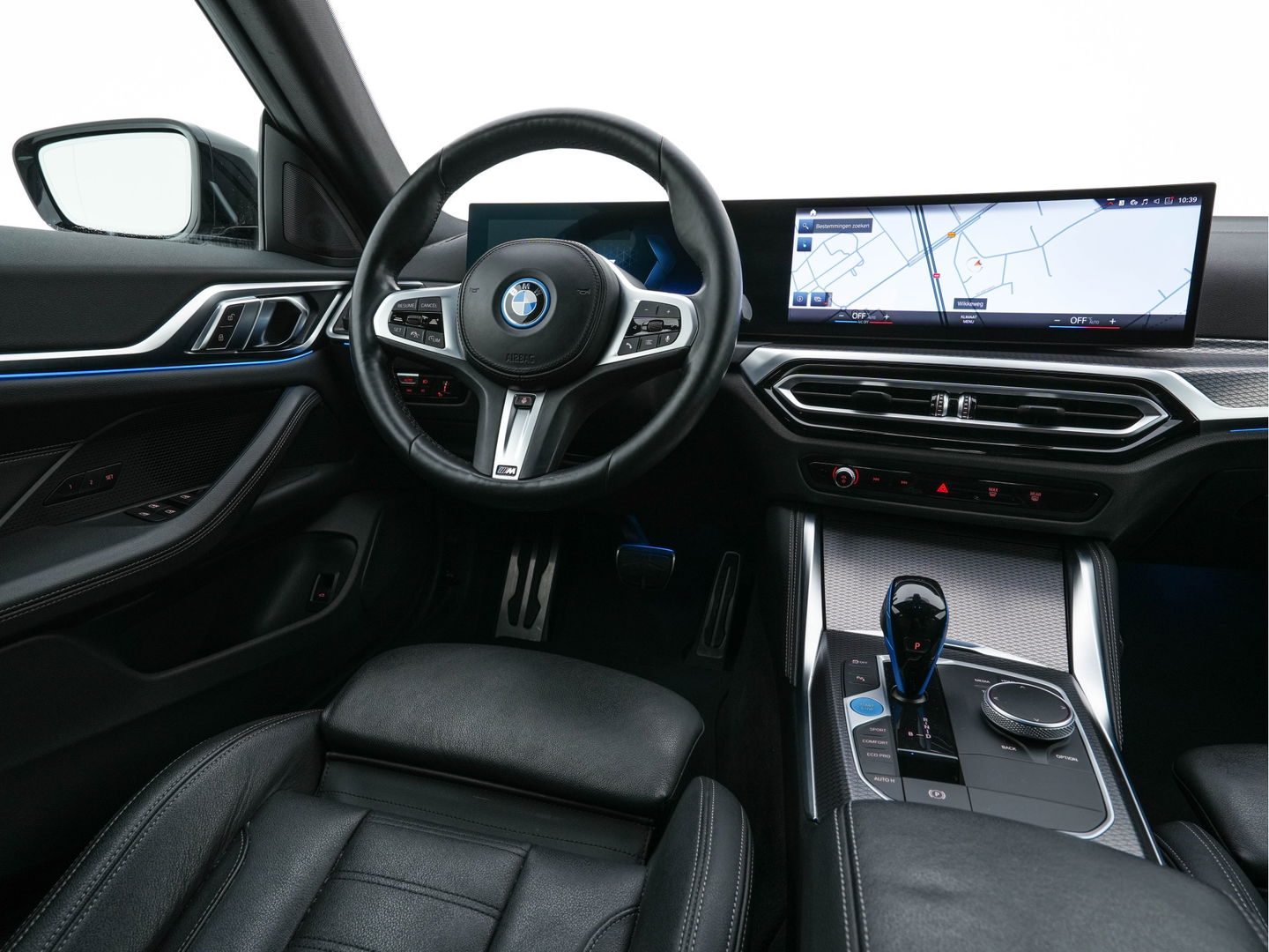 BMW i4 eDrive40 High Executive 84 kWh M-Sportpack [ 3-Fase ] {SOH-93%} (INCL.BTW)  Aut *LEATHER | HEAD UP | FULL-LED | HIFI-SOUND | CRUISE | WIDESCREEN-COCKPIT | DAB+ | CAMERA | AMBIENTLIGHT | CARPLAY | HEATED-SPORTSEATS | PRIVACY-GLASS | 19''ALU*