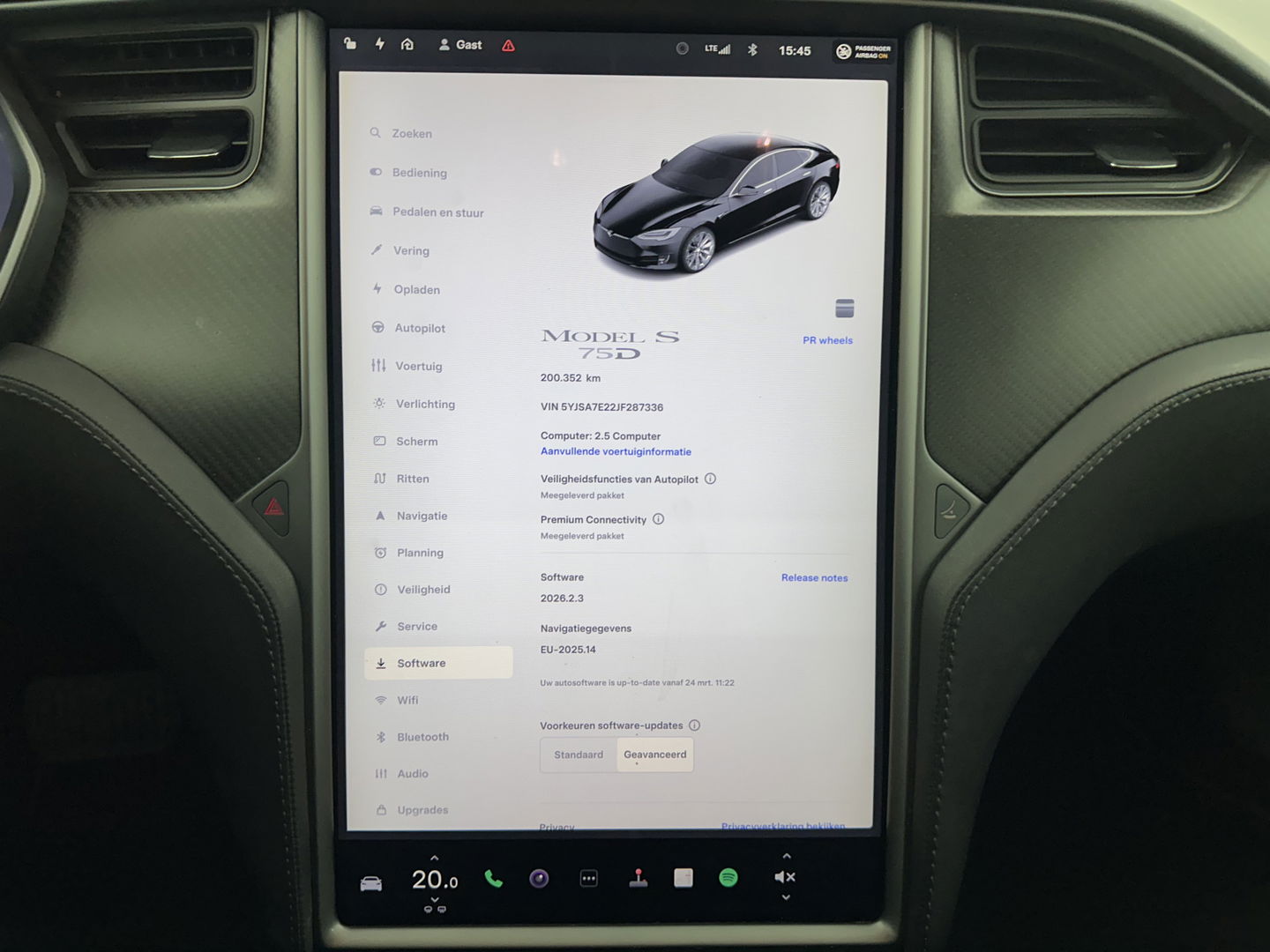 Tesla Model S 75D Base [ 3-Fase ] {SOH-85%} (INCL-BTW) Aut. *PANO-WINDOW | LEATHER | AIR-SUSPENION | FULL-LED | NAVI-FULLMAP | KEYLESS | MEMORY-PACK | HEATED-COMFORTSEATS | DIGI-COCKPIT | CARBON-INLAY | AUTO-PILOT | 19"ALU*
