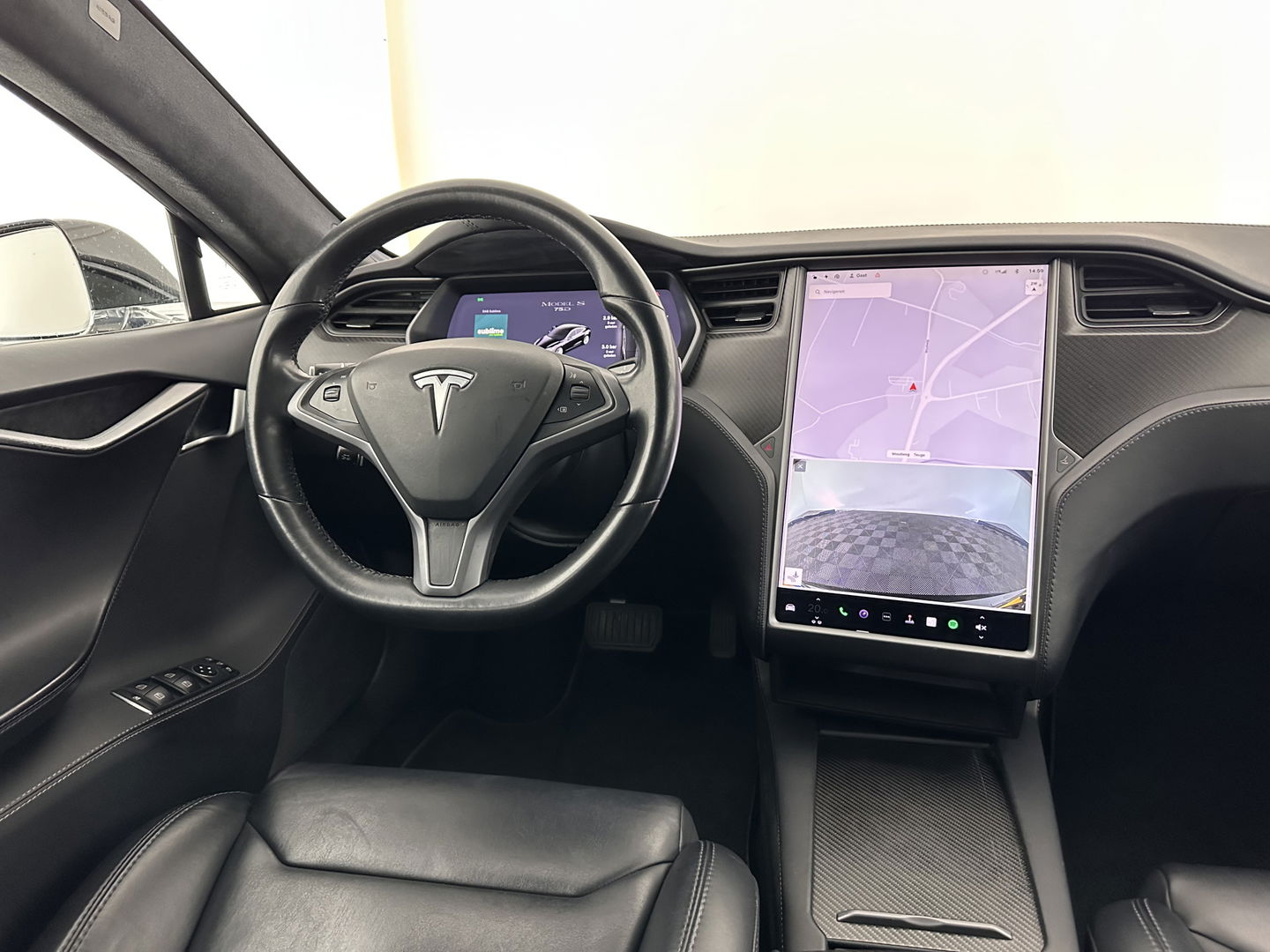 Tesla Model S 75D Base [ 3-Fase ] {SOH-85%} (INCL-BTW) Aut. *PANO-WINDOW | LEATHER | AIR-SUSPENION | FULL-LED | NAVI-FULLMAP | KEYLESS | MEMORY-PACK | HEATED-COMFORTSEATS | DIGI-COCKPIT | CARBON-INLAY | AUTO-PILOT | 19"ALU*