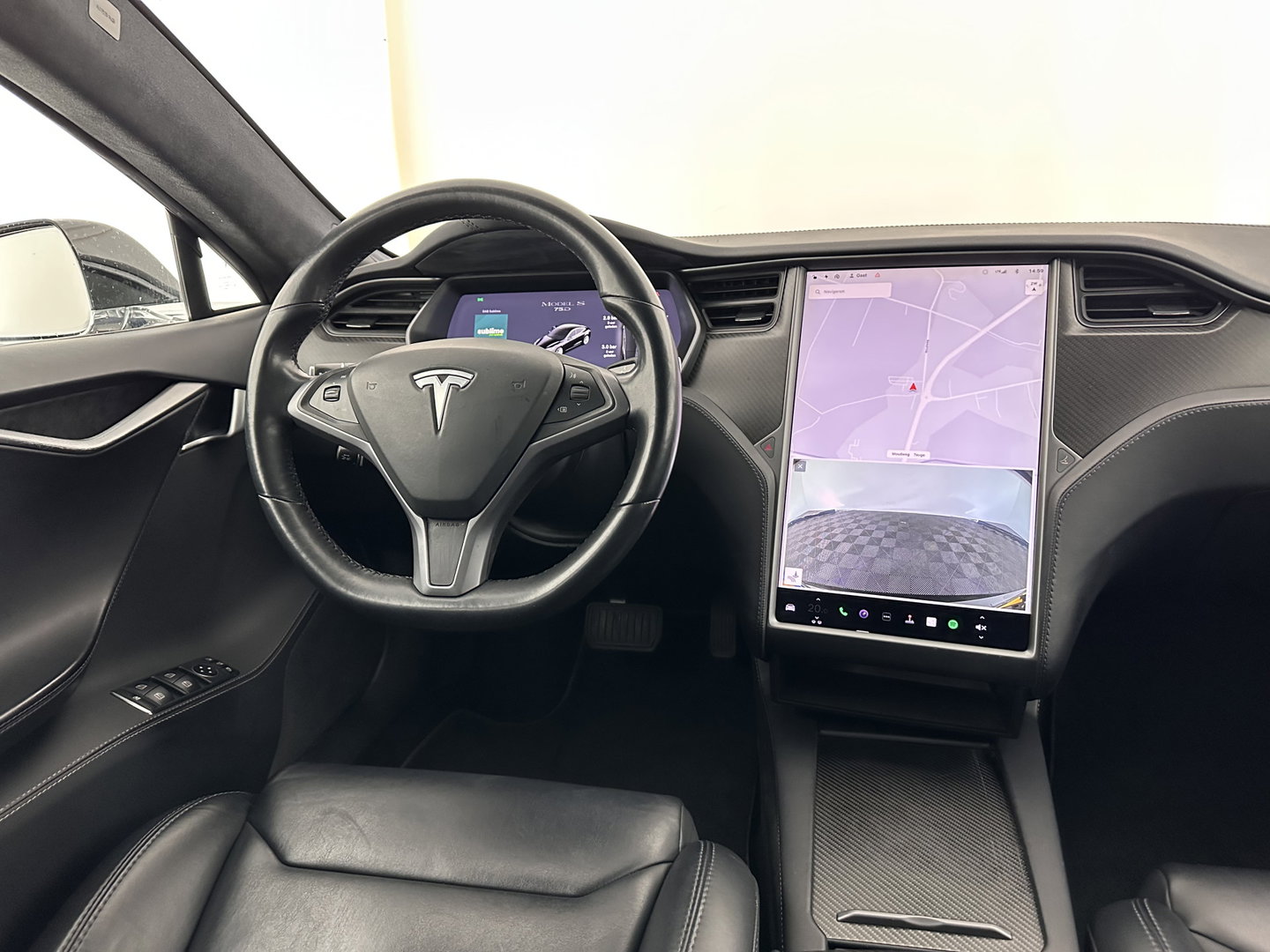 Tesla Model S 75D Base [ 3-Fase ] {SOH-85%} (INCL-BTW) Aut. *PANO-WINDOW | LEATHER | AIR-SUSPENION | FULL-LED | NAVI-FULLMAP | KEYLESS | MEMORY-PACK | HEATED-COMFORTSEATS | DIGI-COCKPIT | CARBON-INLAY | AUTO-PILOT | 19"ALU*