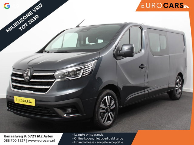 Renault Trafic - 2.0 Blue dCi 150 Automaat L2H1 Adv. Dubbele Cabine Navigatie Airco Lichtmetalen velgen Betimmering Trekhaak Camera Parkeer sensoren Dab