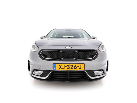Kia Niro 1.6 GDi Hybrid ExecutiveLine Eco-Hybrid (INCL-BTW) Aut. *LEATHER-FABRIC | NAVI-FULLMAP | KEYLESS | CAMERA | COMFORTSEATS | DIGI-COCKPIT | LANE-ASSIST | ECC | CARPLAY | PDC | TOWBAR | 16''ALU*