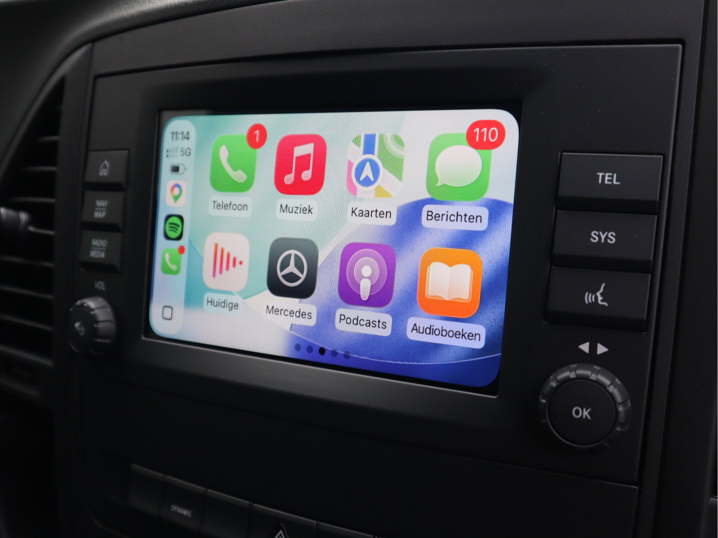 Mercedes-Benz eVito 112 66 kWh AC+DC Snelladen SoH 97,4 % L2 Lang - Apple Carplay - Betimmerd