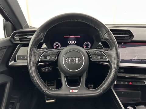 Audi A3 Limousine 35 TFSI S-Line Edition (INCL-BTW) Aut. *PANO | LEATHER-FABRIC | FULL-LED | AMBIENTLIGHT | SPORTSEATS | DIGI-COCKPIT | NAVI-FULLMAP | PRIVACYGLASS | SHIFTPADDLES | DAB+ | ADAPTIVE-CRUISE | 17"ALU*